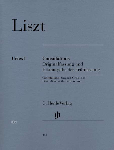 Consolations,Klavier.HN465 - F. Liszt - Livres - SCHOTT & CO - 9790201804651 - 6 avril 2018