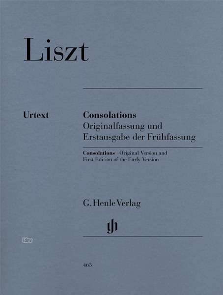 Cover for F. Liszt · Consolations,Klavier.HN465 (Bog) (2018)