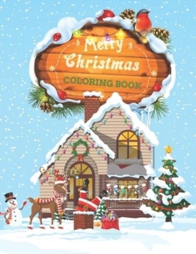 Cover for Blue Blend · Merry Christmas Coloring Book (Pocketbok) (2020)