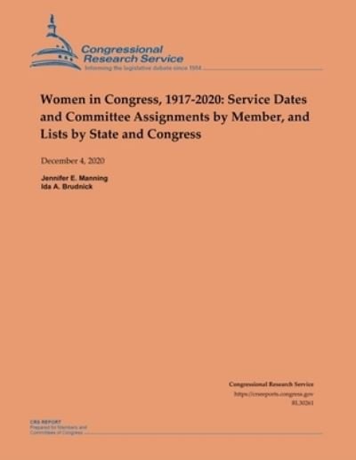 Cover for Ida A Brudnick · Women in Congress, 1917-2020 (Paperback Bog) (2020)
