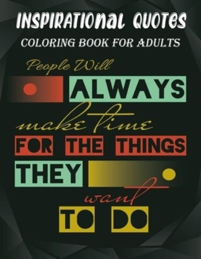 Cover for Smehedi Design Publication · Inspirational Quotes Coloring Book For Adults (Paperback Bog) (2020)