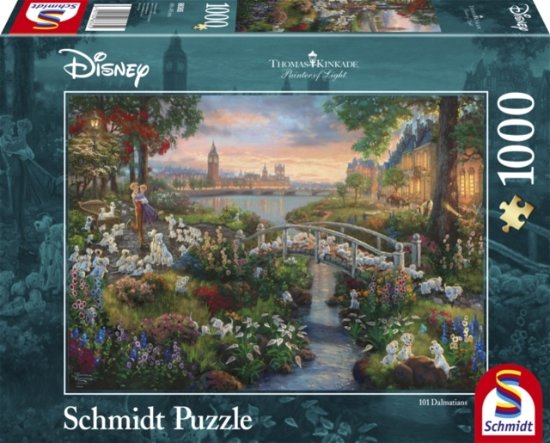 Disney 101 Dalmatians 1000Pc Jigsaw Puzzle (Thomas Kinkade) - Disney - Brætspil - SCHMIDT - 4001504883652 - 10. november 2021