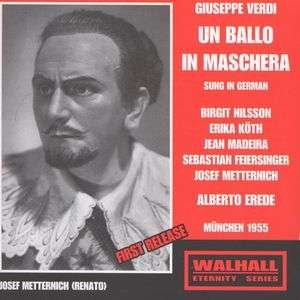 Cover for Metternich · Un Ballo in Maschera (CD) (2006)