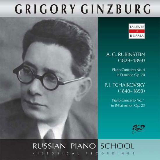 Cover for Rubinstein · Piano Concerto No. 4 Op. 70 - Tchaikovsky - Piano Concerto No. 1 Op. 23-ginzburg Grigory (CD)