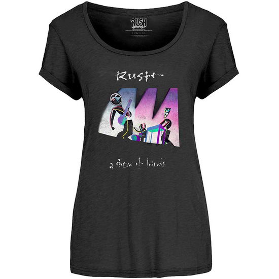 Rush Ladies T-Shirt: Show of Hands - Rush - Marchandise - Bravado - 5056170616652 - 