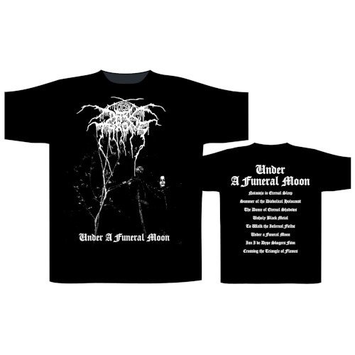 Cover for Darkthrone · T/S Under A Funeral Moon / Album (T-shirt) [size L] (2020)