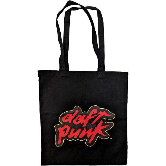 Daft Punk Cotton Tote Bag: Red Logo - Daft Punk - Merchandise -  - 5056561092652 - 