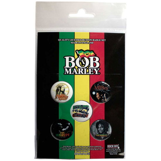 Bob Marley Button Badge Pack: Bob & The Wailers - Bob Marley - Merchandise -  - 5056737255652 - May 30, 2024