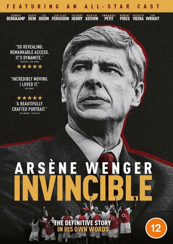 Arsene Wenger: Invincible - Arsene Wenger Invincible DVD - Películas - NOAH MEDIA GROUP - 5060105729652 - 22 de noviembre de 2021