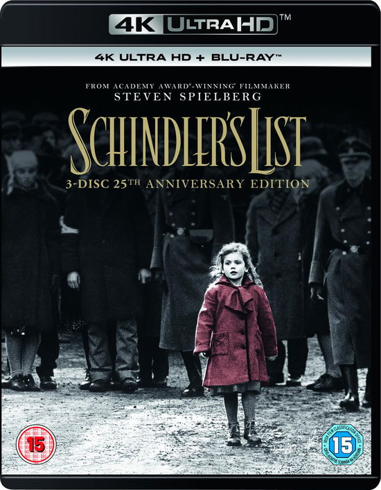 Cover for Schindlers List 4K Uhd (Repack) (Blu-ray) (2025)