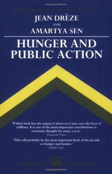 Cover for Dreze, Jean (Delhi School of Economics) · Hunger and Public Action - WIDER Studies in Development Economics (Pocketbok) (1991)