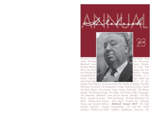 Hitchcock Annual: Volume 23 - Sidney Gottlieb - Książki - Columbia University Press - 9780231195652 - 9 czerwca 2020