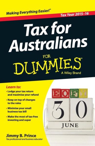 Cover for Jimmy B. Prince · Tax for Australians For Dummies (Paperback Book) [2015-16 edition] (2016)