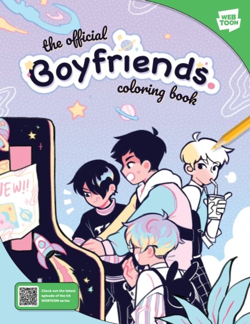 Cover for Refrainbow · The Official Boyfriends. Coloring Book: 46 original illustrations to color and enjoy - WEBTOON (Paperback Book) (2024)