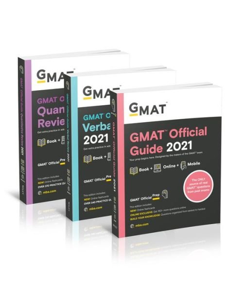 Cover for GMAC (Graduate Management Admission Council) · GMAT Official Guide 2021 Bundle: Books + Online Question Bank (Pocketbok) (2020)