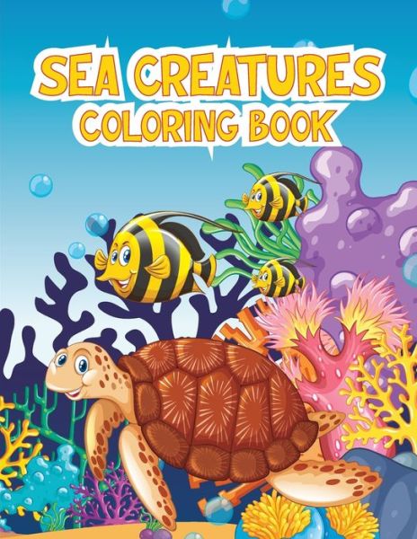 Cover for Popacolor · Sea Creatures Coloring Book (Paperback Book) (2021)