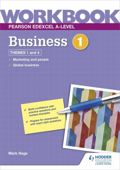 Cover for Mark Hage · Pearson Edexcel A-Level Business Workbook 1 (Paperback Book) (2021)