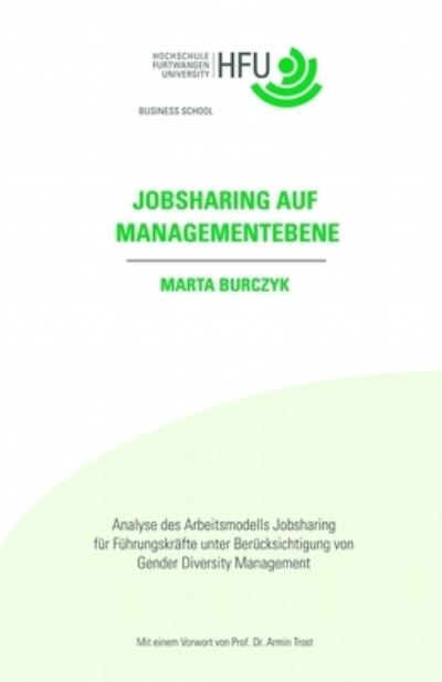 Cover for Marta Burczyk · Jobsharing auf Managementebene (Paperback Book) (2015)