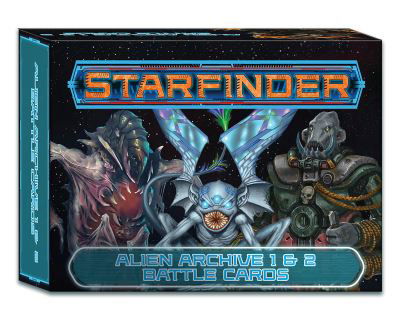 Starfinder Alien Archive 1 & 2 Battle Cards - Paizo Staff - Lautapelit - Paizo Publishing, LLC - 9781640783652 - tiistai 8. maaliskuuta 2022