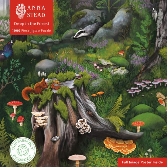 Adult Sustainable Jigsaw Puzzle Anna Stead: Deep in the Forest: 1000-pieces. Ethical, Sustainable, Earth-friendly - 1000-piece Sustainable Jigsaws -  - Gesellschaftsspiele - Flame Tree Publishing - 9781804178652 - 30. Juli 2024