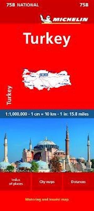 Turkey - Michelin National Map 758 - Michelin - Bøger - Michelin Editions des Voyages - 9782067259652 - June 22, 2023