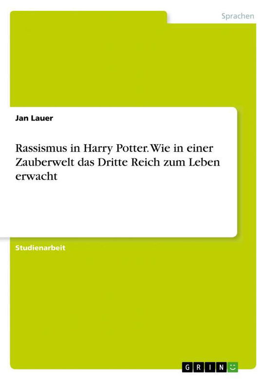 Cover for Lauer · Rassismus in Harry Potter. Wie in (Buch)