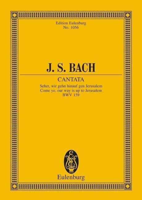 Cover for Johann Sebasti Bach · Cantata No 159 Dominica Estomihi Bwv 159 (Paperback Book) (1981)