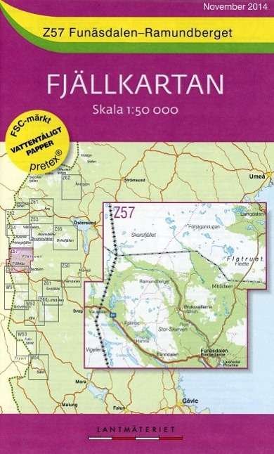 Cover for Lantmäteriet · Fjällkartan Z: Funäsdalen - Fjällnäs (Hardcover Book) (2014)