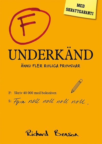 Cover for Richard Benson · Underkänd : Ännu fler roliga provsvar (Book) (2018)