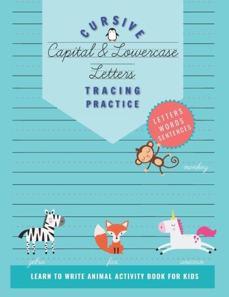 Cover for Wonder Kid Workbooks · Cursive Capital &amp; Lowercase Letters Tracing Practice (Pocketbok) (2020)