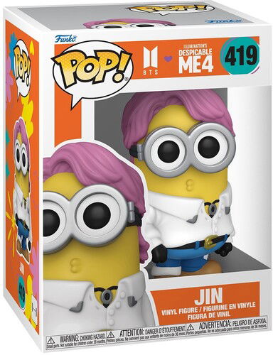 FUNKO POP! Movies: Despicable Me 4 - Jin - BTS Funko Pop! Rocks: - Produtos - Funko - 0889698859653 - 5 de dezembro de 2024