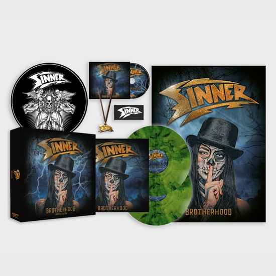 Sinner · Brotherhood (Box Set) (Yellow / Blue / Black Marble Vinyl) (LP/CD) (2022)