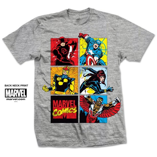 Marvel Comics Unisex T-Shirt: Marvel Montage - Marvel Comics - Produtos - Bravado - 5055979905653 - 