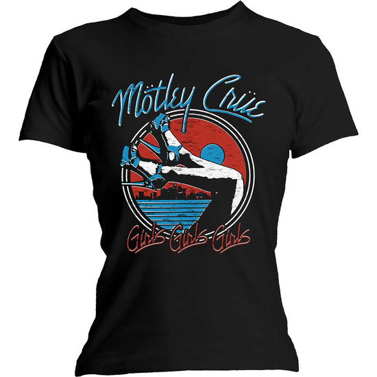 Motley Crue Ladies T-Shirt: Heels V.3. - Mötley Crüe - Merchandise - Global - Apparel - 5056170622653 - January 16, 2020