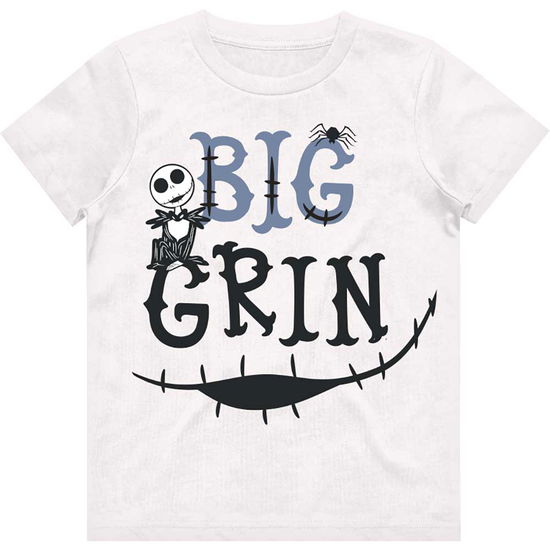 The Nightmare Before Christmas Kids T-Shirt: Big Grin (7-8 Years) - Nightmare Before Christmas - The - Koopwaar -  - 5056561037653 - 