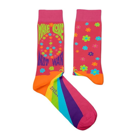 Cover for Peace Love · Peace Love (Eur 41-46/uk 7½-11½/us 8-12) (Socks) [size L] (2024)