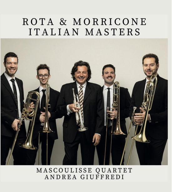 Cover for Mascoulisse Quartet &amp; Andrea Giuffredi · Rota &amp; Morricone Italian Masters (CD) (2024)