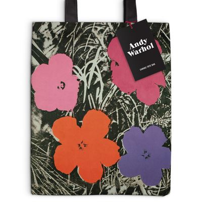 Galison · Warhol Flowers Canvas Tote Bag - Pink (CLOTHES) (2024)