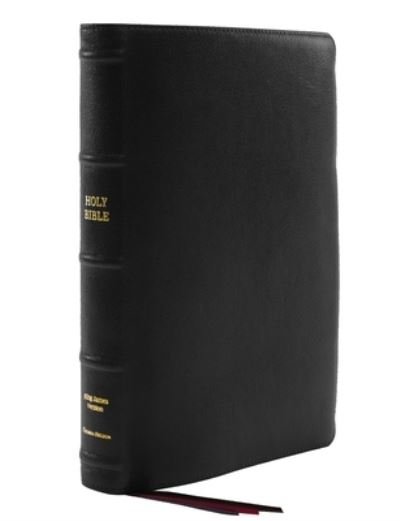 Cover for Thomas Nelson · KJV Holy Bible: Large Print Thinline, Black Goatskin Leather, Premier collection, Red Letter, Comfort Print: King James Version (Leather Book) (2022)