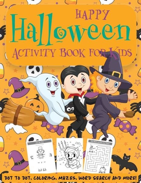 Cover for Happy Kid Press · Happy Halloween Activity Book for Kids (Paperback Book) (2019)