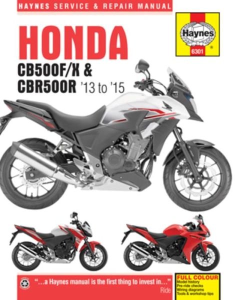 Cover for Matthew Coombs · Honda CB500F/X &amp; CBR500R update (13 -20): 2013 to 2020 - Haynes Service &amp; Repair Manuals (Paperback Book) (2020)