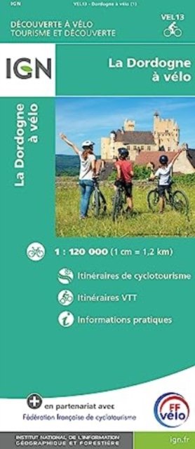 Cover for Dordogne by bike - Decouverte a velo (Map) (2023)