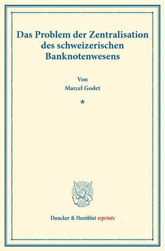 Cover for Godet · Das Problem der Zentralisation de (Book) (2017)