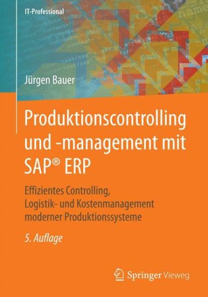 Cover for Jurgen Bauer · Produktionscontrolling und management mit SAP ERP (Book) (2017)