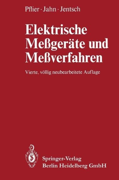 Cover for P M Pflier · Elektrische Messgerate Und Messverfahren (Paperback Book) (2013)