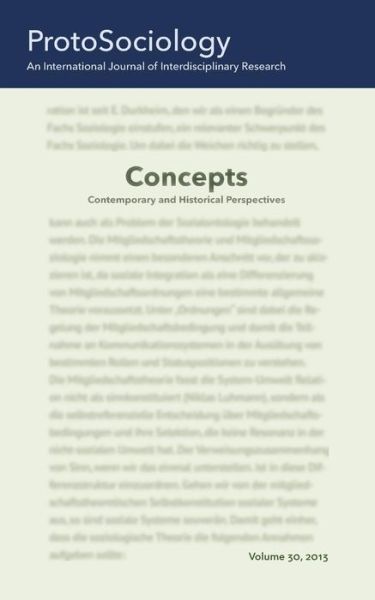 Cover for Gerhard Preyer · Concepts: Contemporary and Historical Perspectives (Paperback Book) (2015)