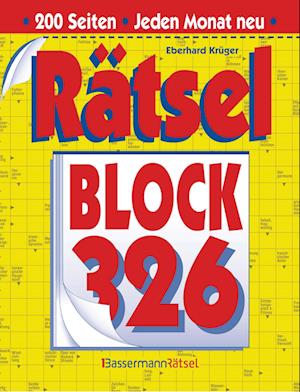 Cover for Eberhard Krüger · Rätselblock 326 (5 Exemplare à 2,99 €) (Book) (2025)