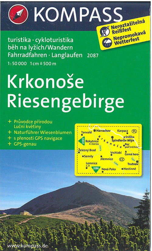 Cover for Mair-Dumont / Kompass · Kompass Wanderkarte: Krkonose Riesengebirge (Hardcover Book) (2015)