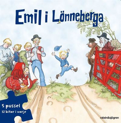 Cover for Astrid Lindgren · Emil i Lönneberga Pusselbok : 5 pussel med 12 bitar i varje (GAME) (2015)