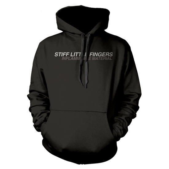 Cover for Stiff Little Fingers · Inflammable Material (Hooded Sweatshirt Large, Black) (MERCH) [size L] [Black edition] (2018)